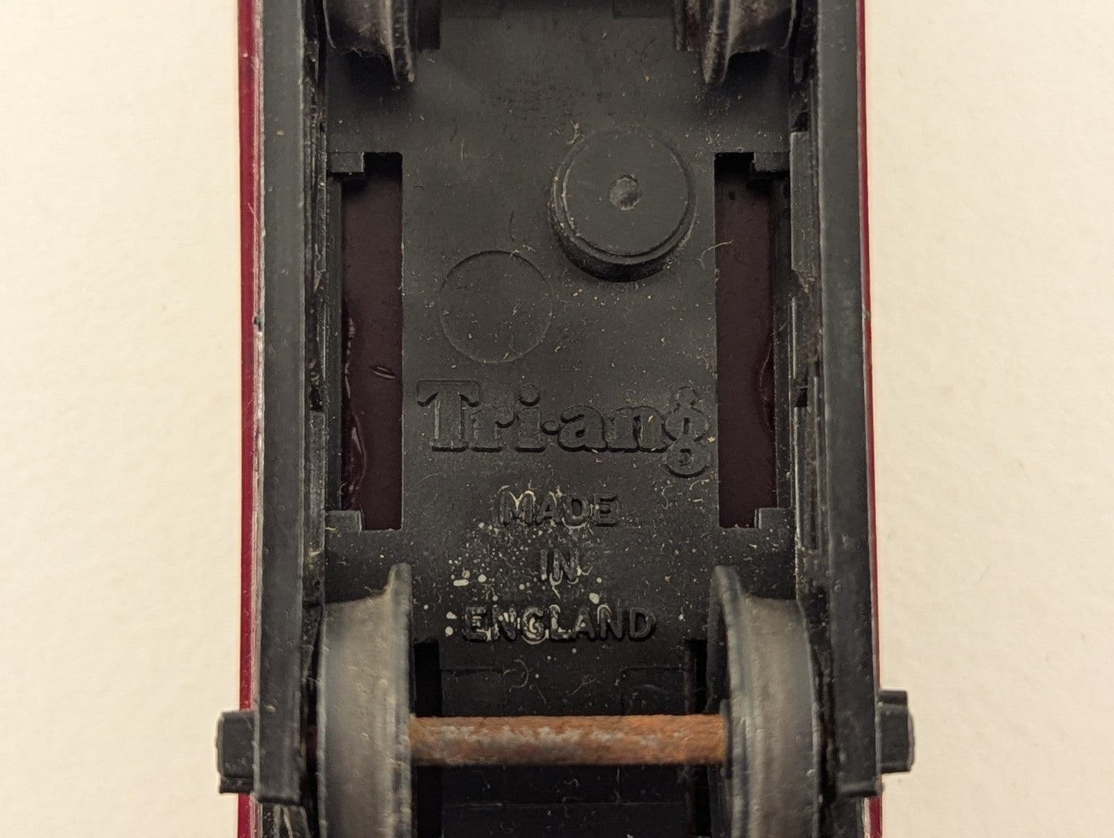 Tri-ang R113 OO Gauge Maroon Drop Side Goods Wagon