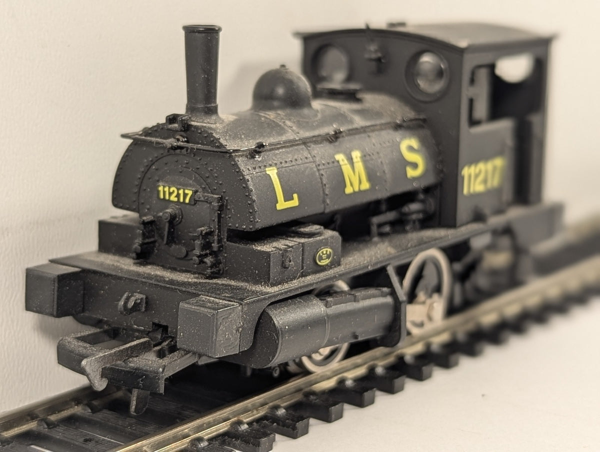 Dapol OO Gauge L&Y Pug 0-4-0 Locomotive 11217 LMS Black D1