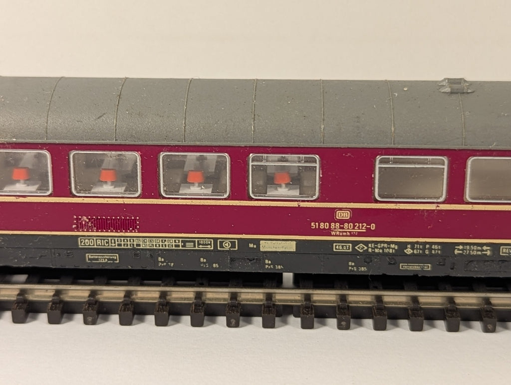 Fleischmann N Gauge 8112 K Speisewagen Dining Car (Missing Coupling)
