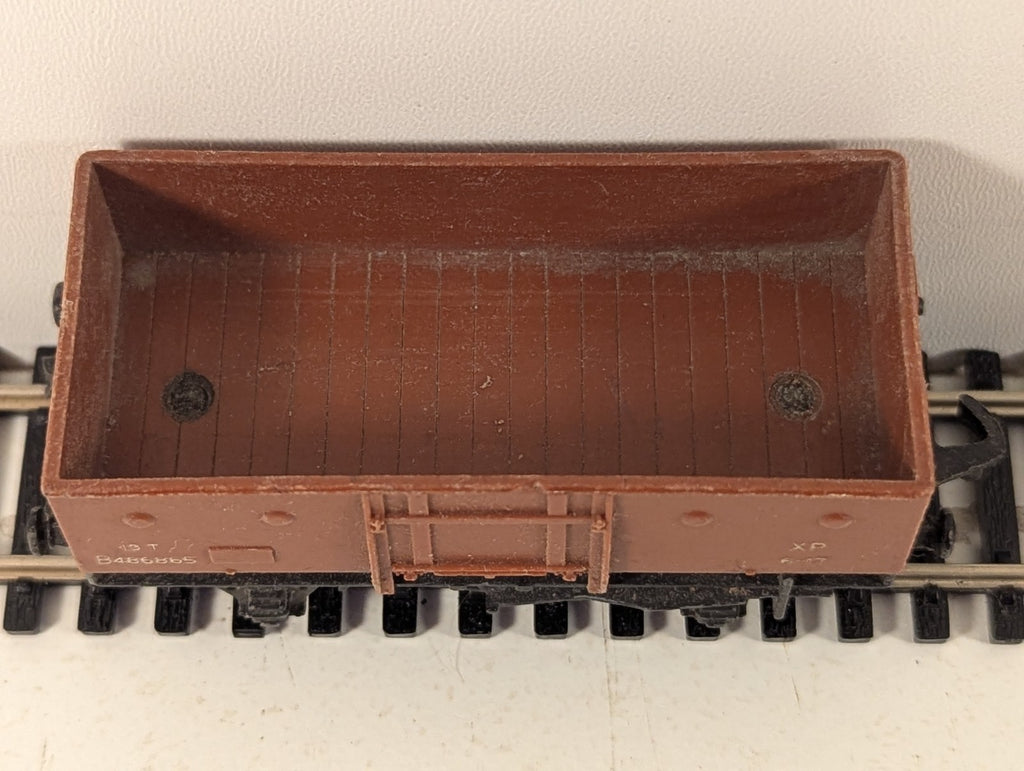 Hornby Dublo 4640 BR 13 Ton Mineral Wagon Brown OO Gauge - missing buffer head