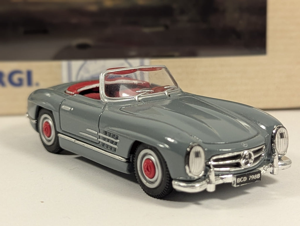 Corgi Mercedes 300 Open Top Die-cast Car BCD 798B Grey with Red Interior 96411