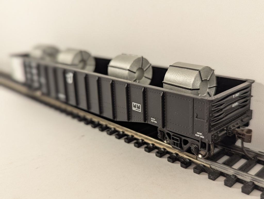 Athearn HO Gauge 50ft Gondola with Steel Coils 4155 Elgin, Joliet & Eastern
