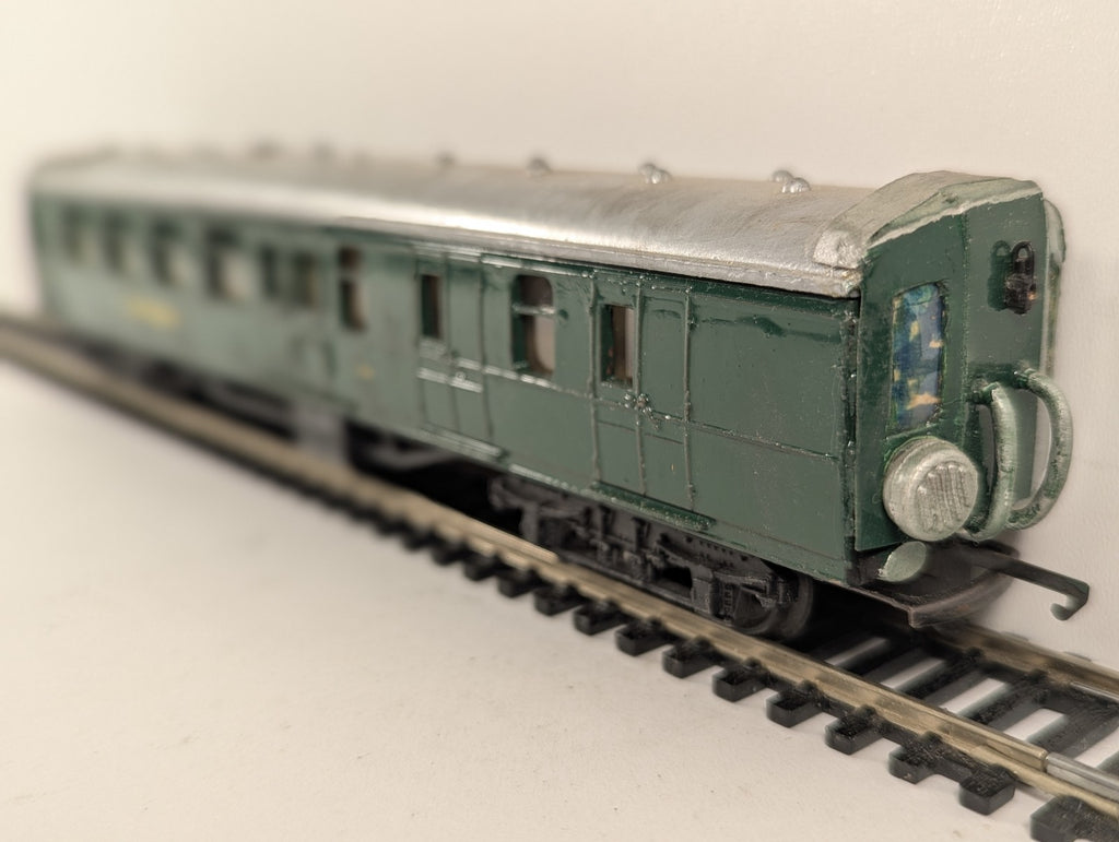 Playcraft HO Scale Brake Third Coach Passenger Coach Southern Green P862