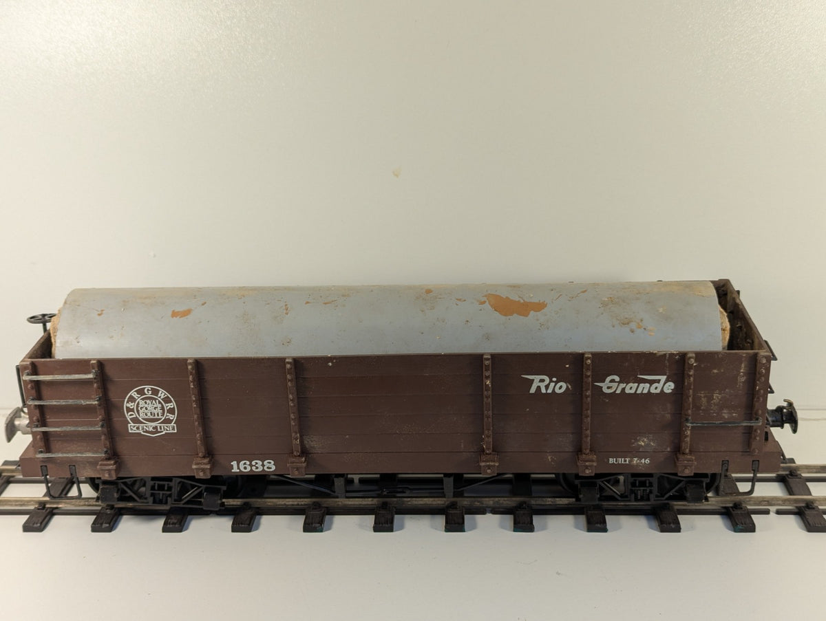 Bachmann Big Haulers G Scale Gondola Wagon – O Gauge Wheels Missing Coupler