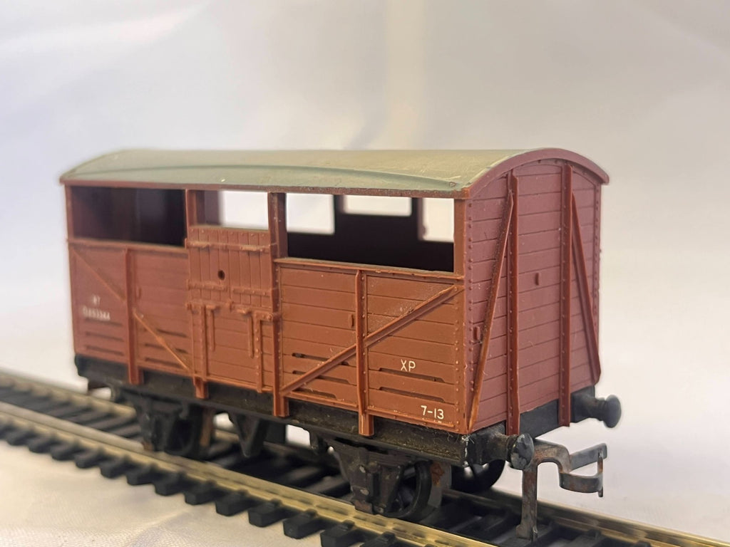 Hornby Dublo OO Gauge Brown 8 Ton Cattle Wagon Boxed