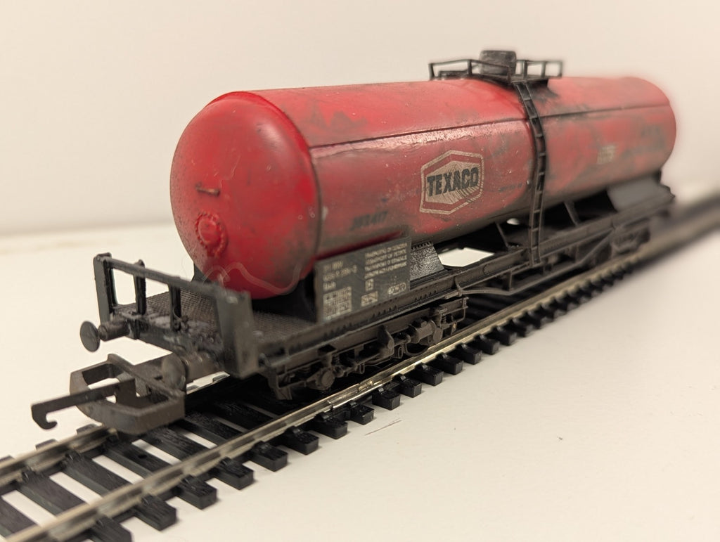 Lima Texaco Milford Haven Bogie Tanker Weathered