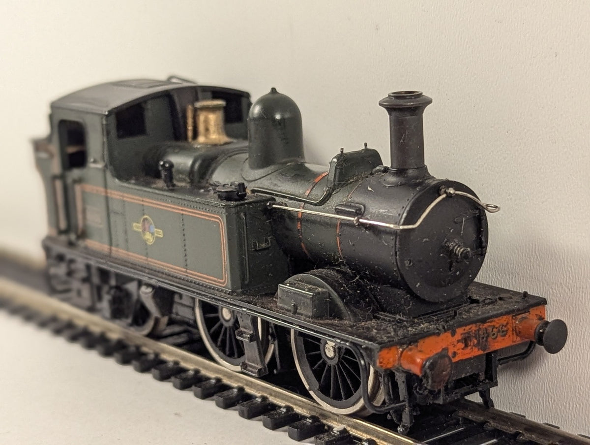 Airfix OO Gauge GWR 1400 Class 0-4-2T Steam Locomotive 1466 BR Lined Green