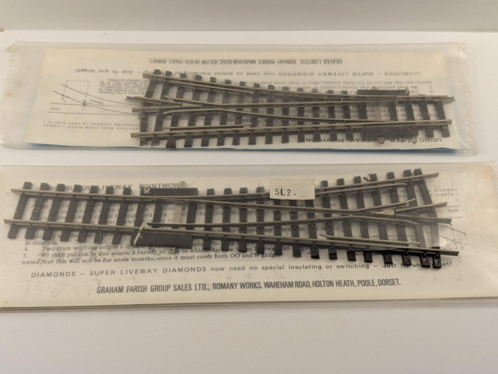 Graham Farish Pair of OO Gauge Points