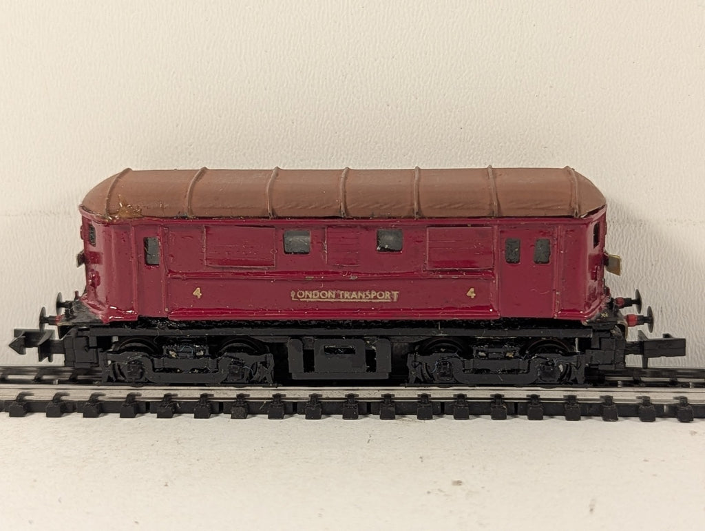 Minitrix N Gauge London Transport Battery Locomotive No. 4 Electric Locomotive