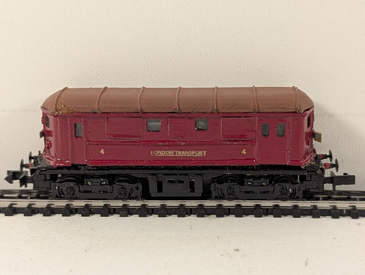 Minitrix N Gauge London Transport Battery Locomotive No. 4 Electric Locomotive