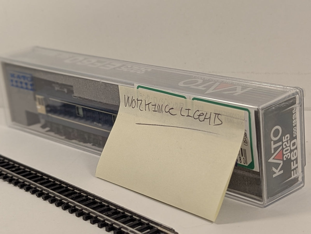 Kato N Gauge JNR Class EF60-500 Electric Locomotive EF60 502 JNR Blue and Cream