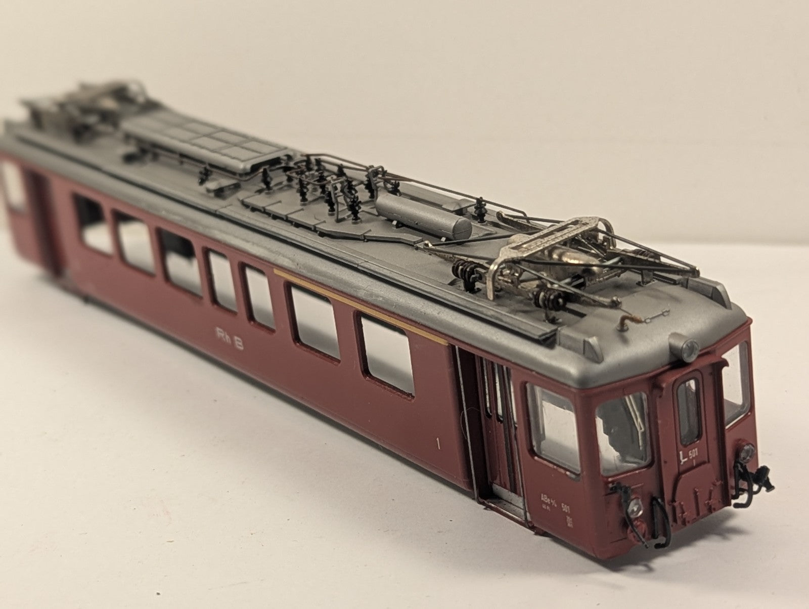 Bemo 1265-111 H0e Gauge RhB Class ABe 4/4 Railcar Body Shell - Boxed