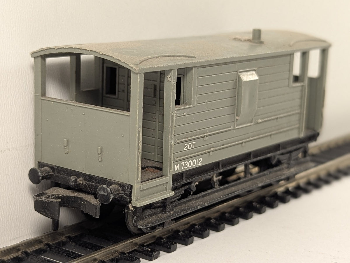 Hornby Dublo OO Gauge LMR 20-Ton Goods Brake Van Goods Wagon M730012 BR LMR Grey