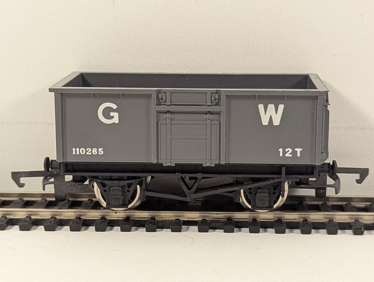 Wrenn OO Gauge 12T Steel Wagon Goods Wagon 110265 GWR Grey W5029