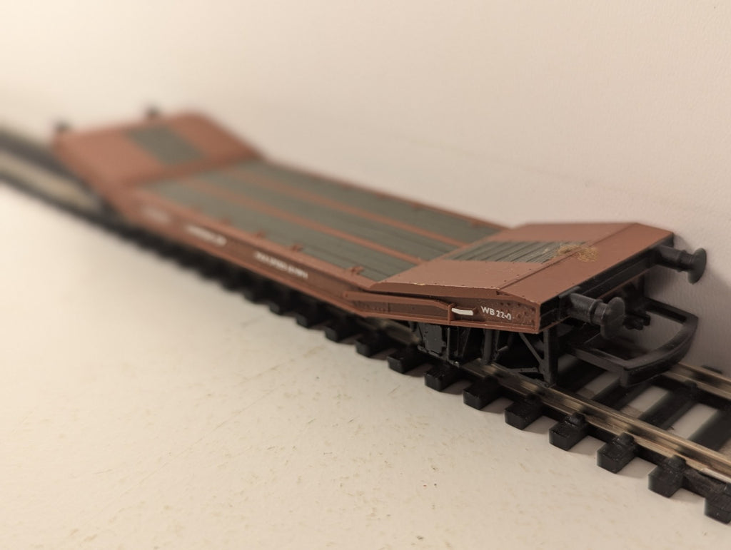 Hornby OO Gauge 25T Lowmac Machinery Wagon Goods Wagon E260864 BR Brown