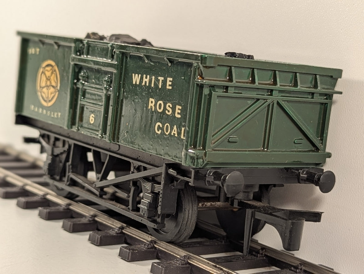White Rose Coal Barnsley O Gauge Mineral Wagon Kit-Built Repainted