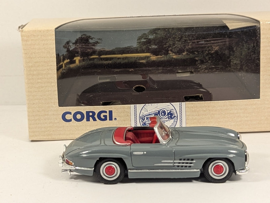 Corgi Mercedes 300 Open Top Die-cast Car BCD 798B Grey with Red Interior 96411