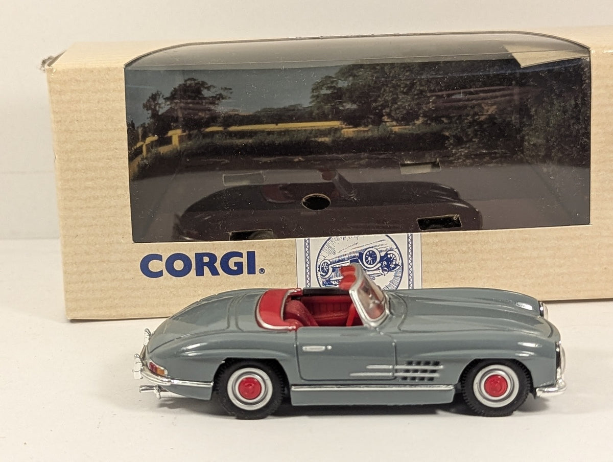 Corgi Mercedes 300 Open Top Die-cast Car BCD 798B Grey with Red Interior 96411
