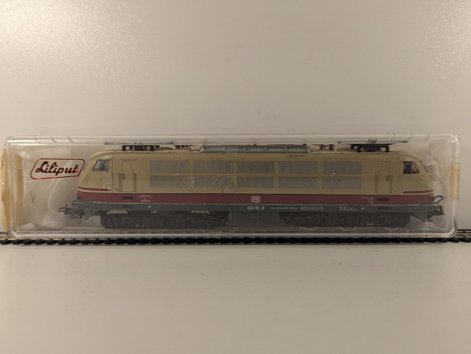 Liliput HO Gauge Class 103 Electric Locomotive 103 110-3 DB TEE Cream