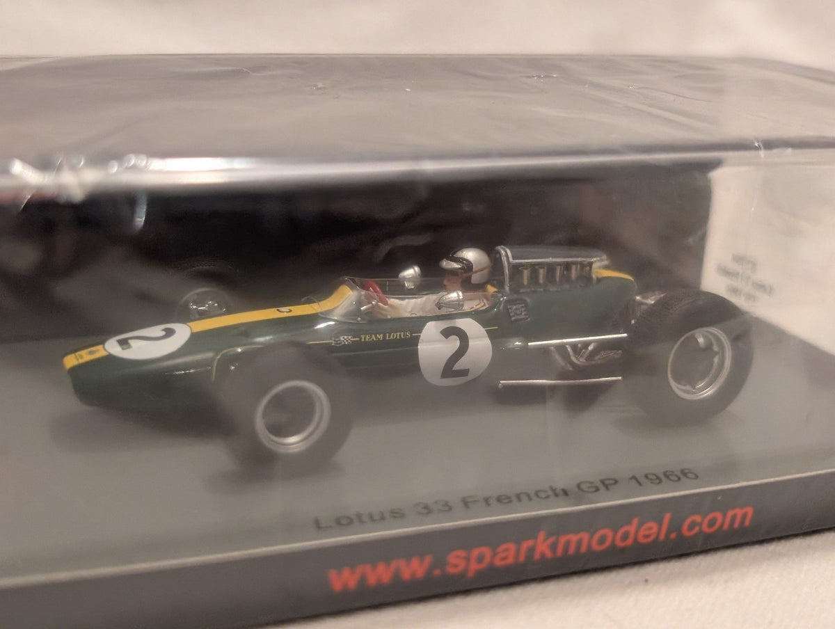 Spark 1:43 Lotus 33 French GP 1966 Pedro Rodriguez Die-cast Model Car 2