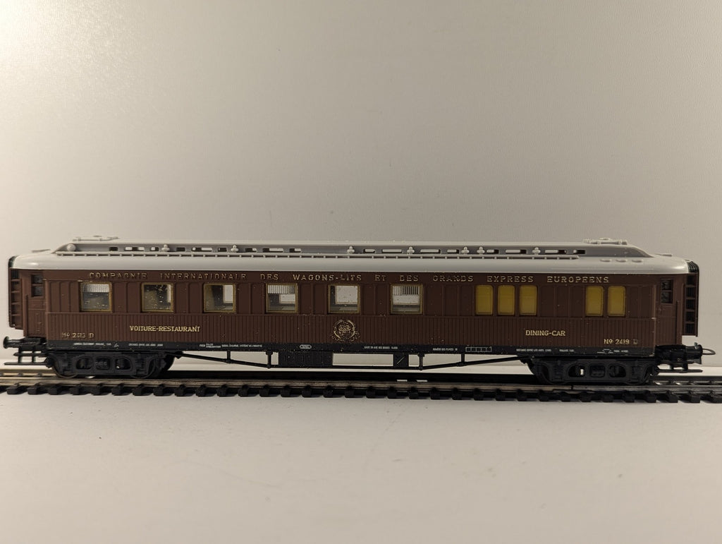 Liliput HO Gauge CIWL Voiture-Restaurant Dining Car Passenger Coach 2419 D