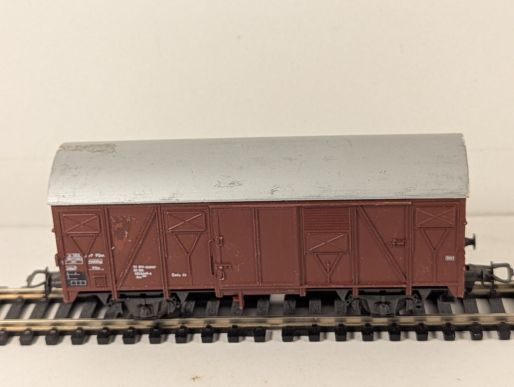 Roco HO Gauge DB Gmhs 53 Covered Van 1522649-4 DB Brown