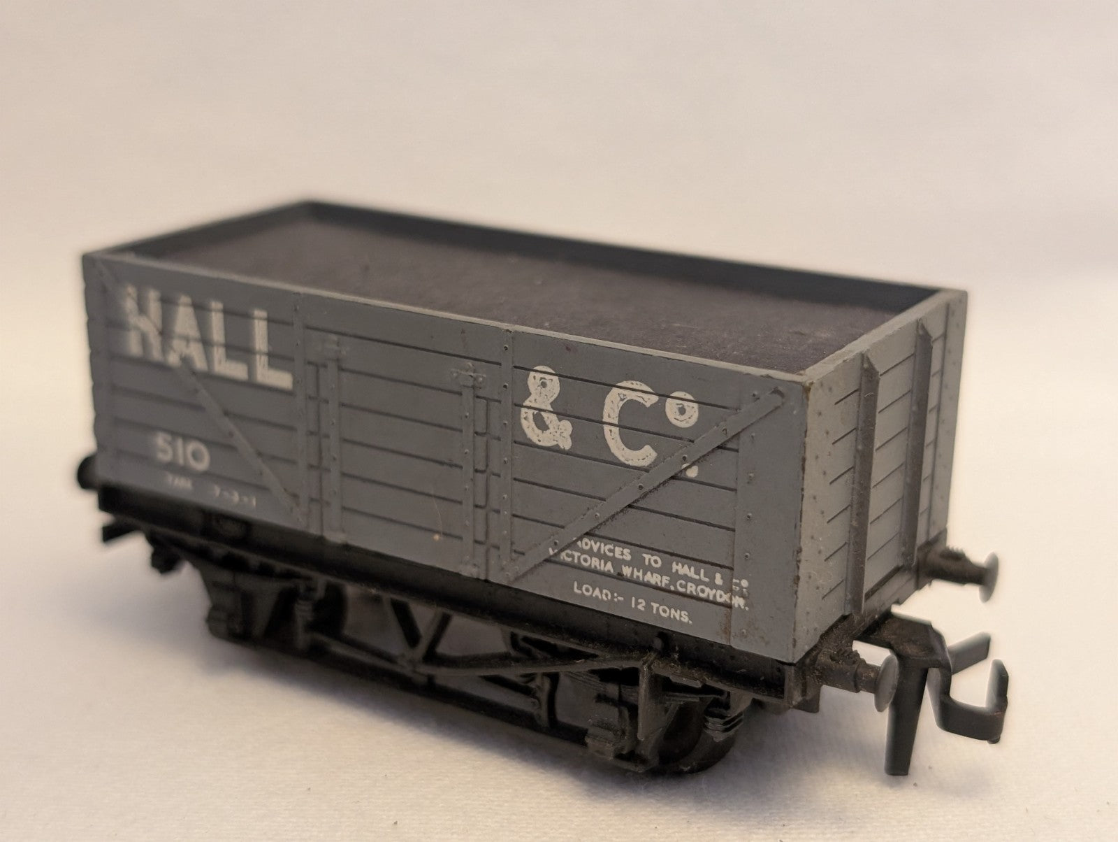 Trix OO Gauge 7 Plank Open Wagon 'Hall & Co' Goods Wagon 510 Hall