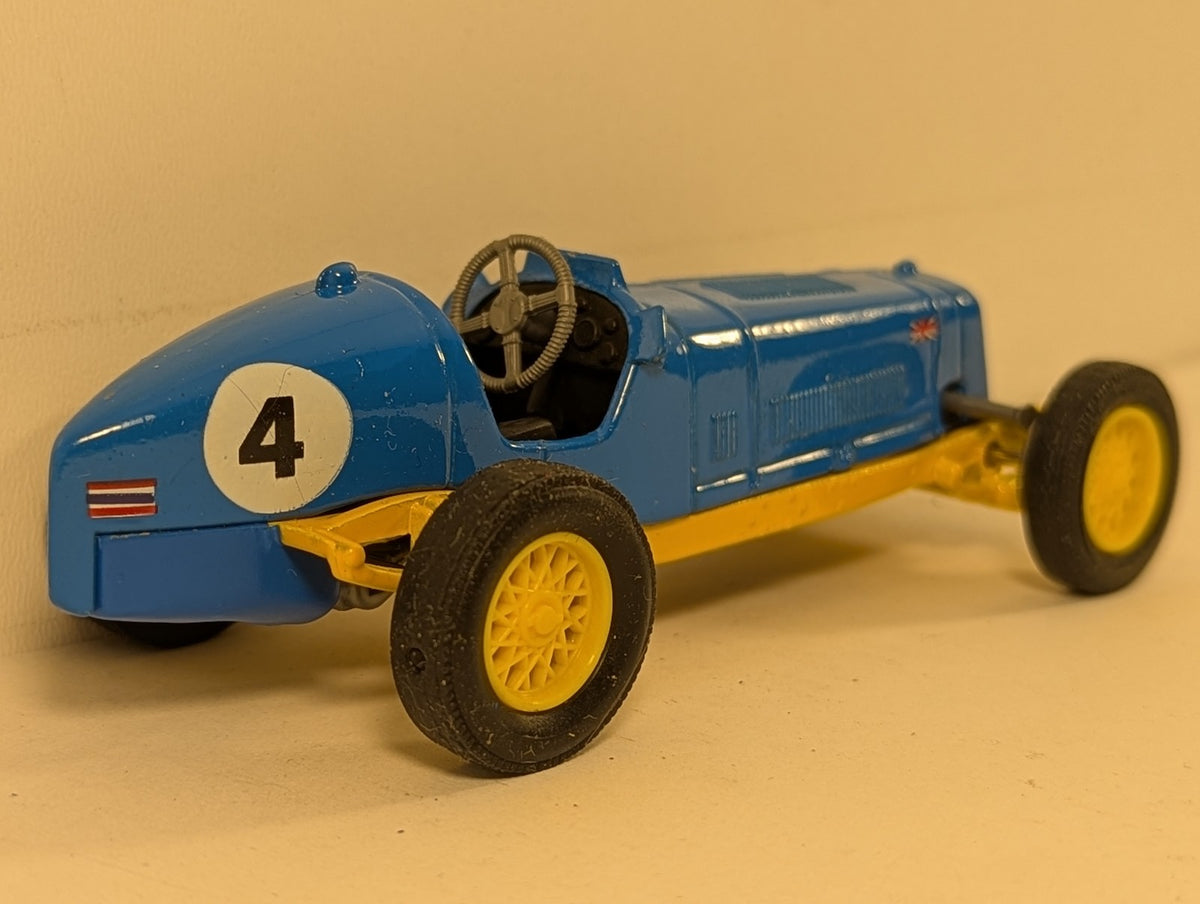 Matchbox 1935 E.R.A. 'R.1.B' Die-cast Model Car 4 Blue and Yellow Y-14