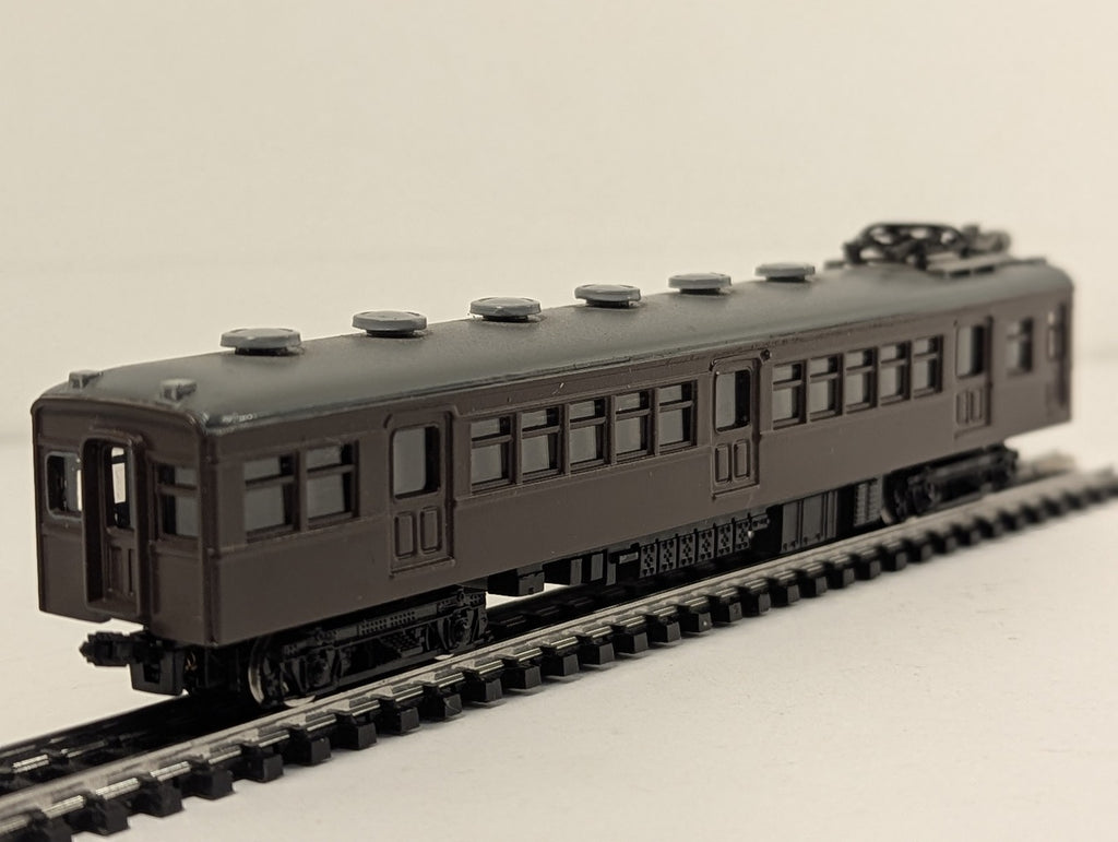 N Gauge JNR Class Moha 60 Electric Railcar Moha 60018 JNR Brown
