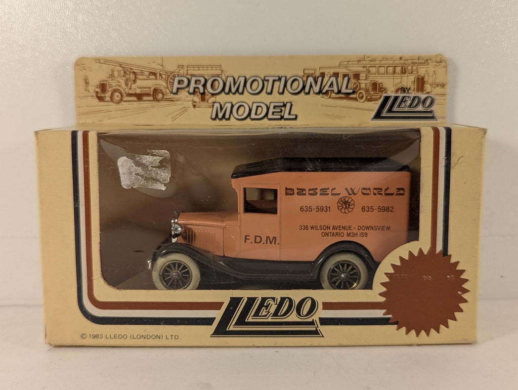 Lledo Ford Model A Delivery Van 'Bagel World' Diecast Van