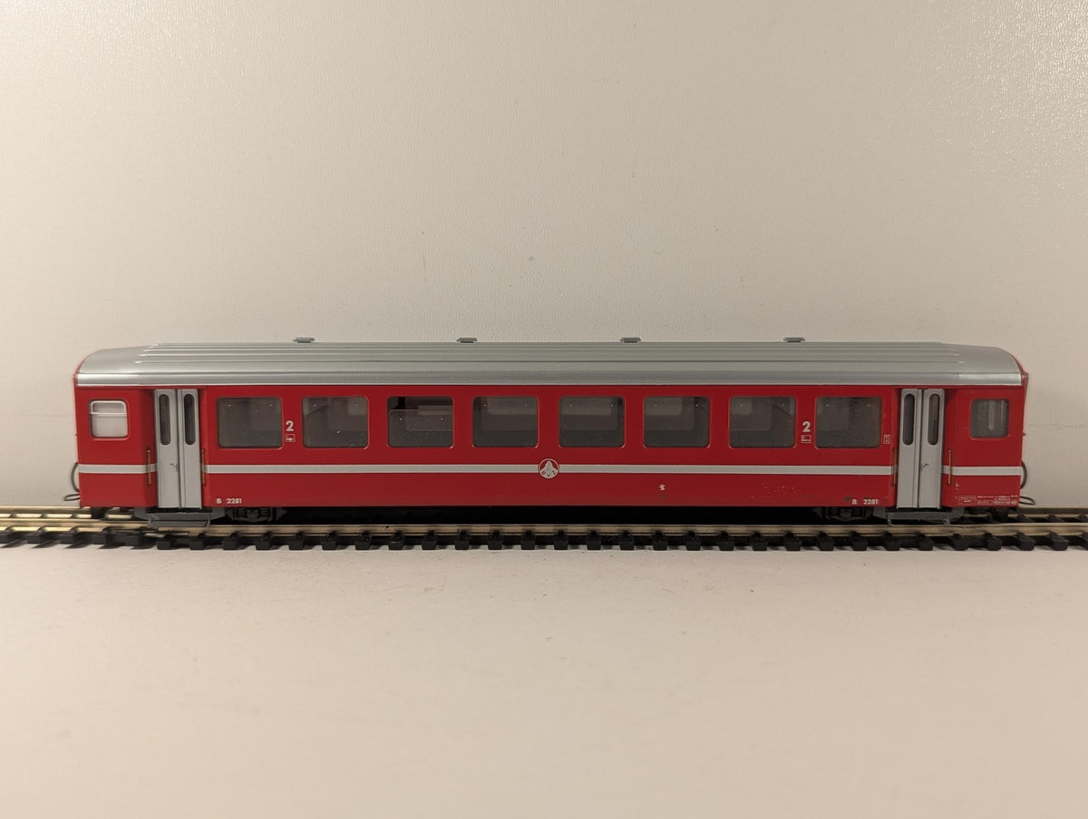 Bemo HOm BVZ Einheitswagen II B 2281 Passenger Coach BVZ Red 3271 501
