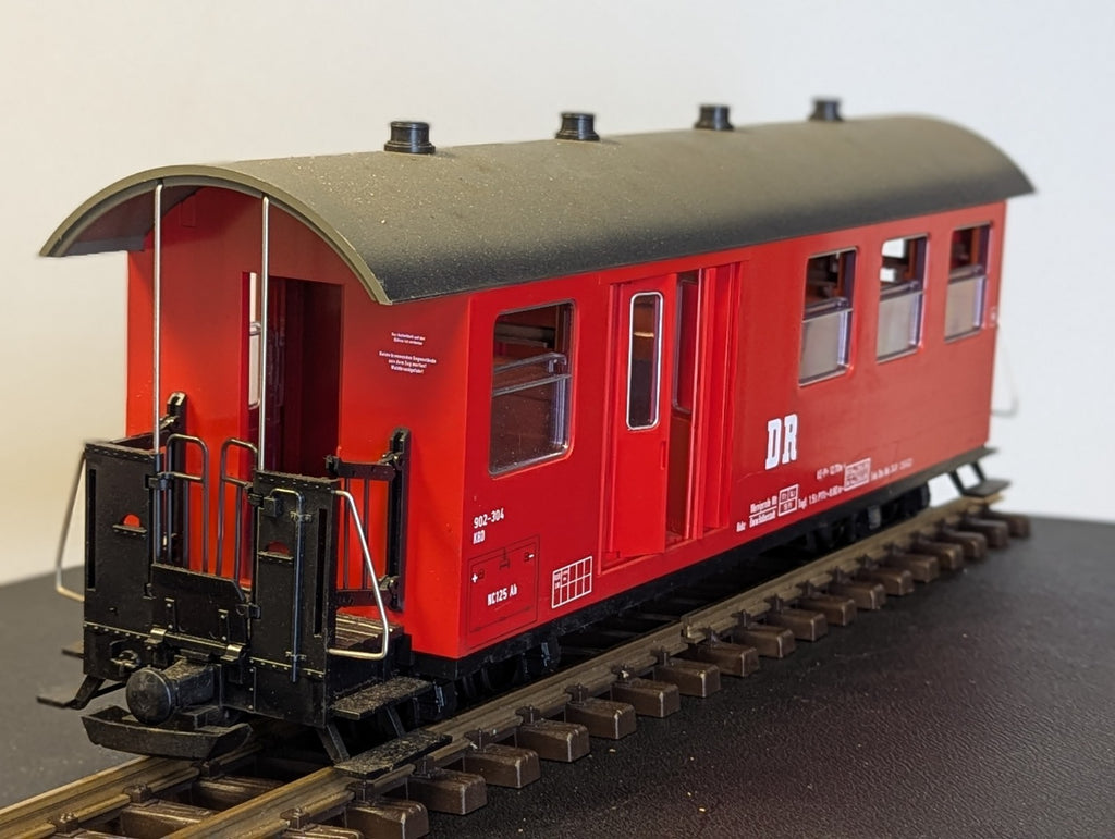LGB G Gauge 3171 DR Red Combine Passenger/Baggage Car No.902-304