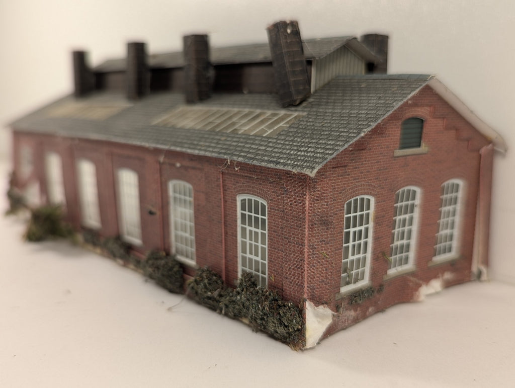 Metcalfe Models N Gauge Double Track Engine Shed Building Red Brick PO223