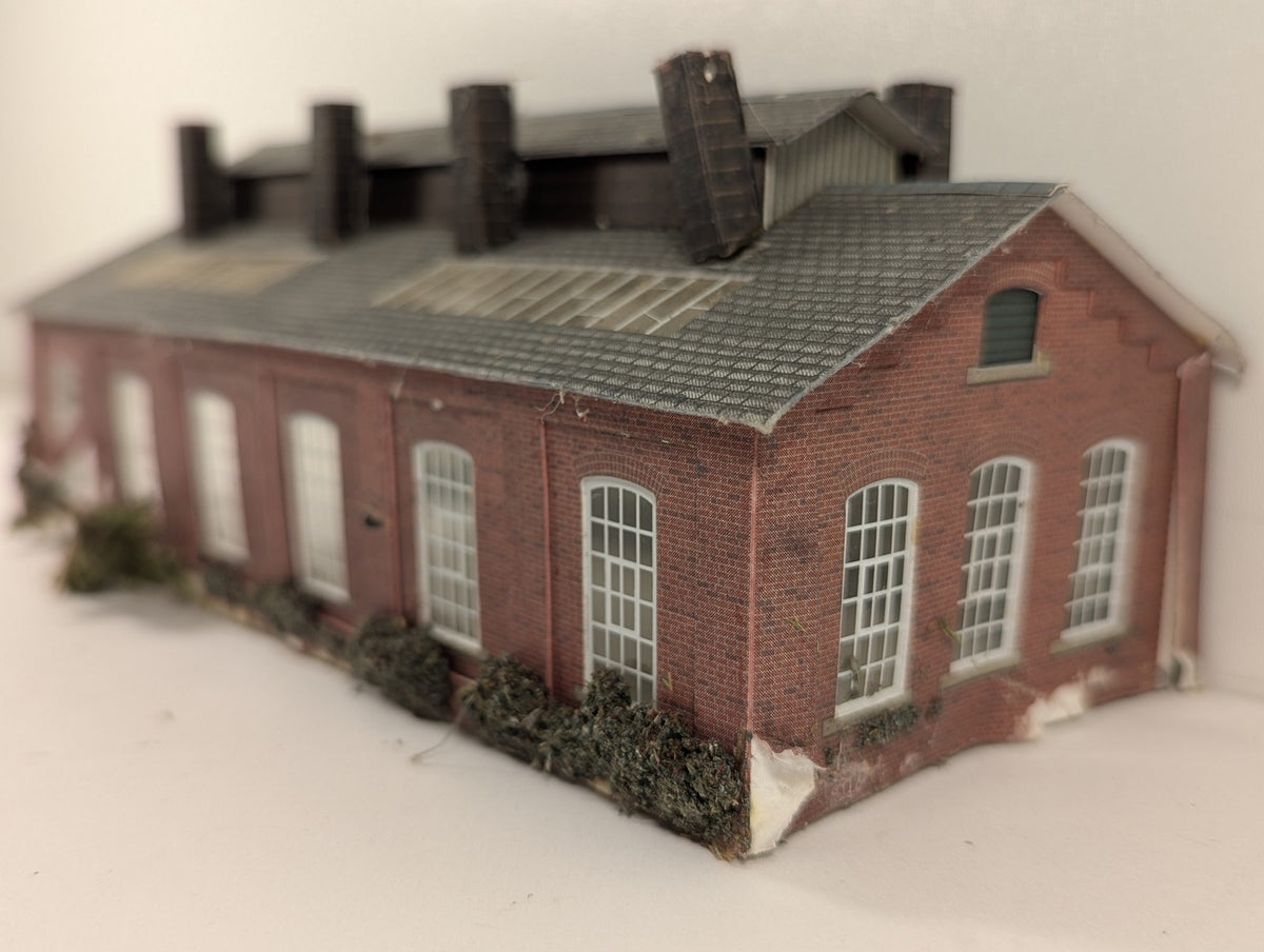 Metcalfe Models N Gauge Double Track Engine Shed Building Red Brick PO223