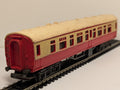 Tri-ang OO Gauge BR Maroon & Cream Composite Coach (Missing Buffer)