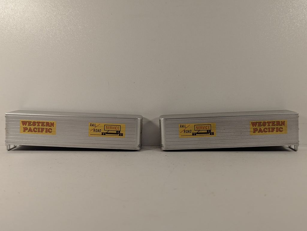 Walthers HO Gauge 89' F89F TOFC Flat TTX-Triple 28 with Western Pacific Trailers