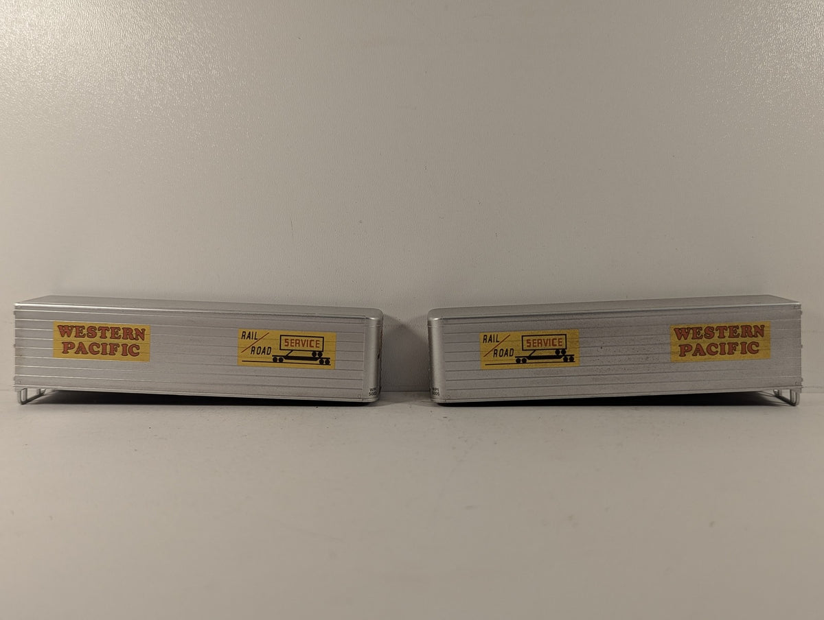 Walthers HO Gauge 89' F89F TOFC Flat TTX-Triple 28 with Western Pacific Trailers