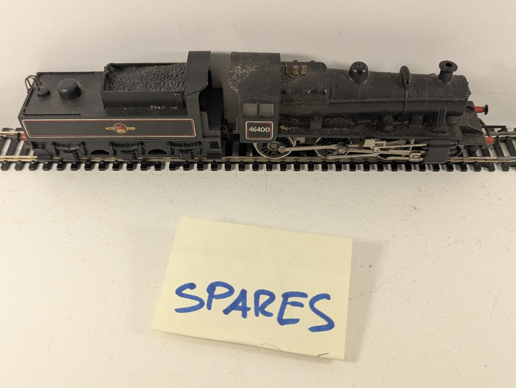 Tri-ang Hornby OO Gauge Ivatt Class 2MT 2-6-0 Steam Locomotive 46400 BR Black