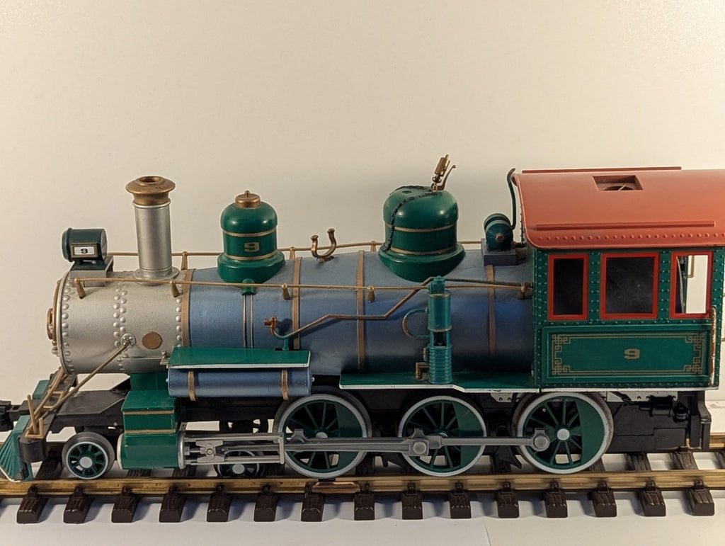 Bachmann G Scale Baldwin 2-6-0 Mogul Locomotive 9 Green and Blue