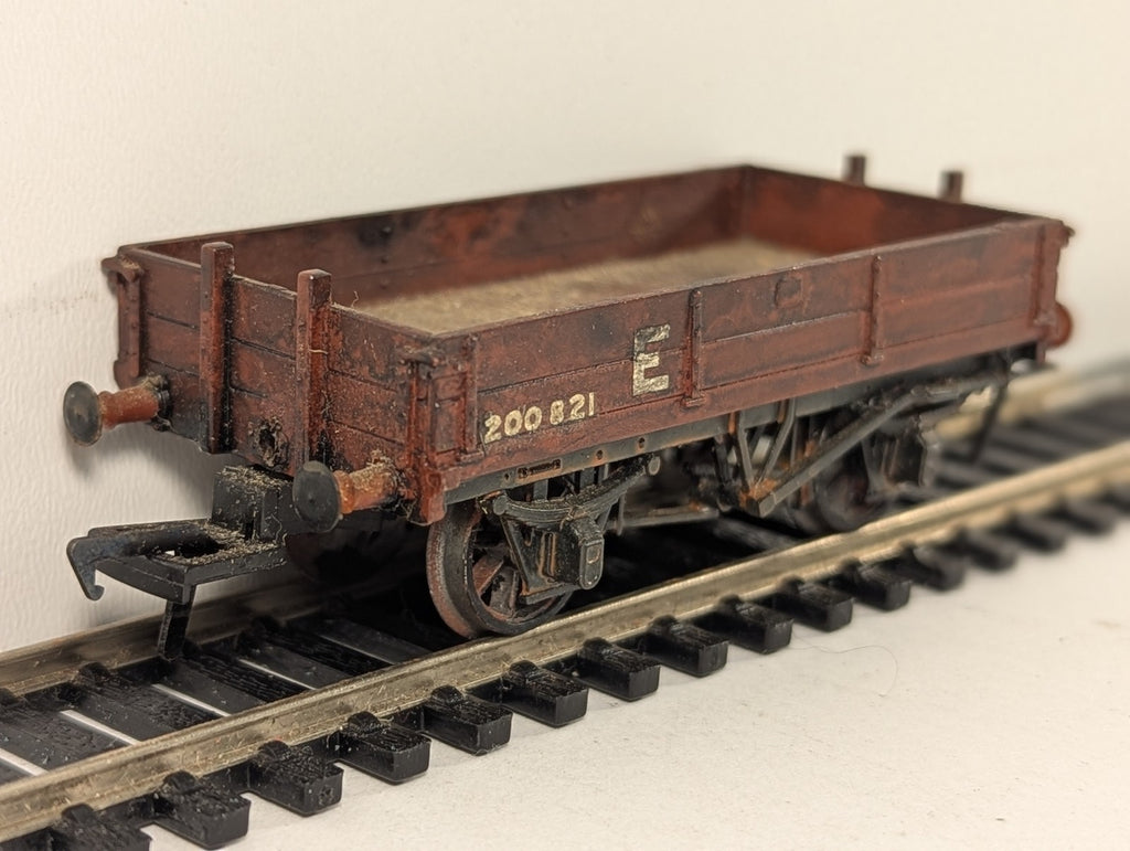 OO Gauge LNER 5-Plank Open Wagon Goods Wagon E200821 BR Bauxite