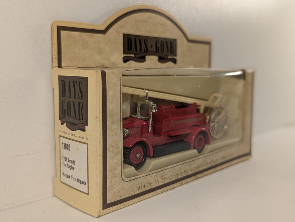 Lledo 1934 Dennis Fire Engine Die-cast Model Vehicle Glasgow Fire Brigade 12010
