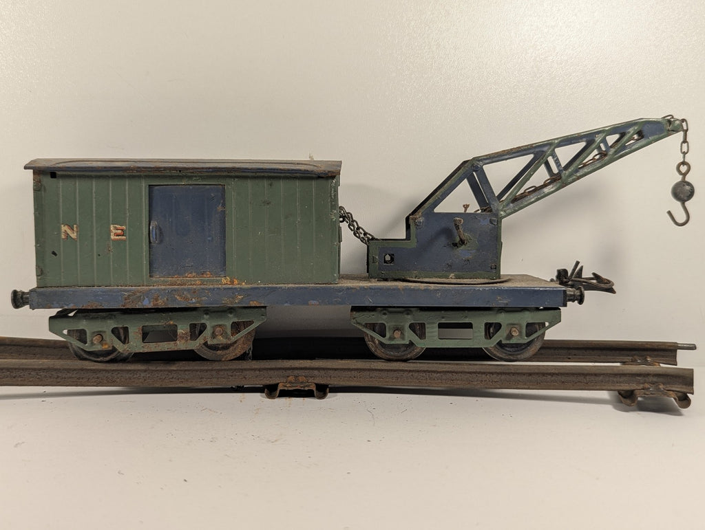 Hornby Series O Gauge No. 2 Breakdown Crane Wagon NE Green