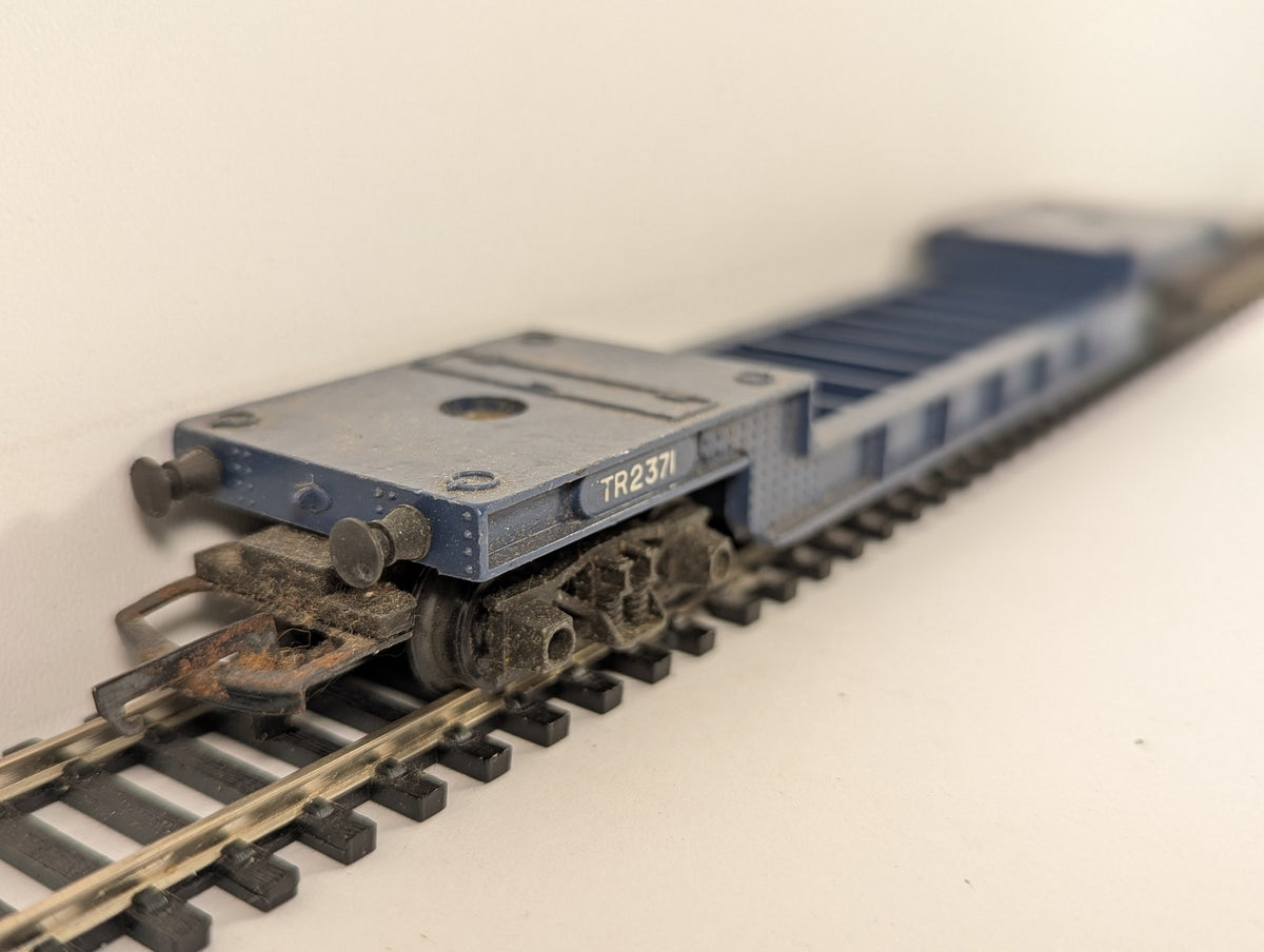 Tri-ang OO Gauge Well Wagon Goods Wagon TR2371 Blue R.118