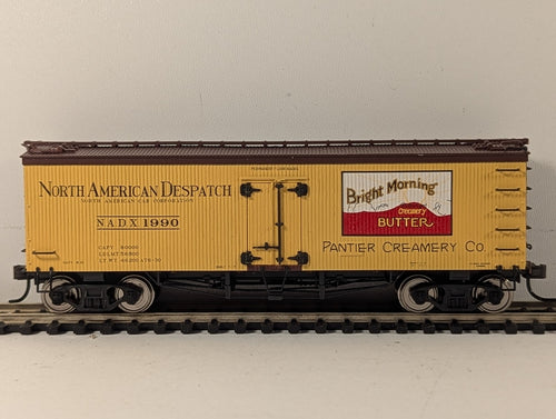 Atlas HO Gauge 40ft Wood Refrigerator Car Pantier Creamery Co. Goods Wagon 1990