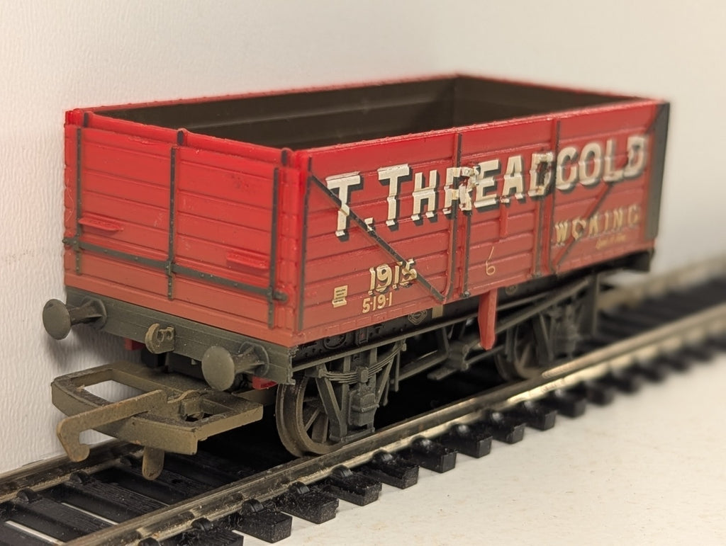 Hornby OO Gauge 7-Plank Open Wagon Goods Wagon 1915 T. Threadgold