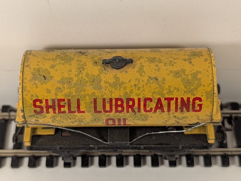 Hornby Dublo OO Gauge Shell Lubricating Oil Tank Wagon Shell Yellow 4675