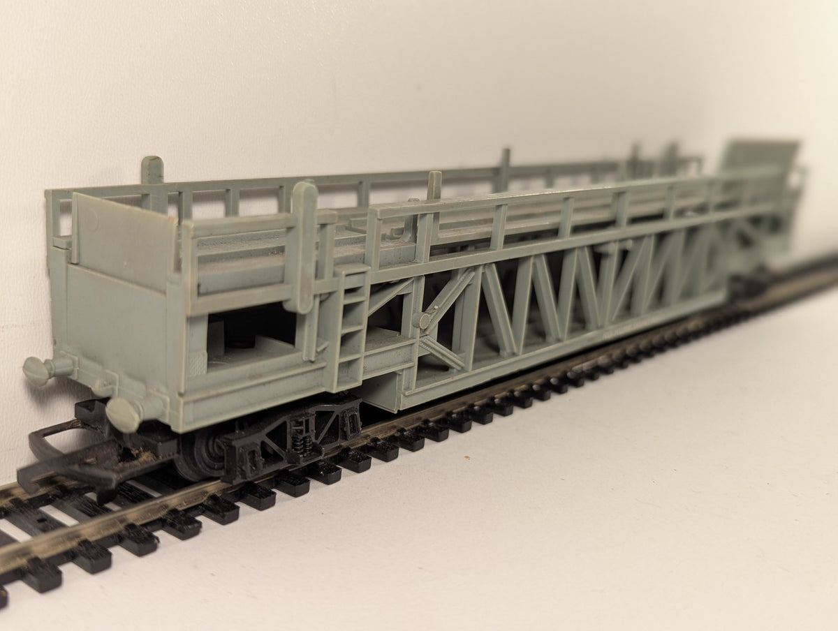 Tri-ang OO Gauge Double Deck Car Transporter Goods Wagon Grey R342