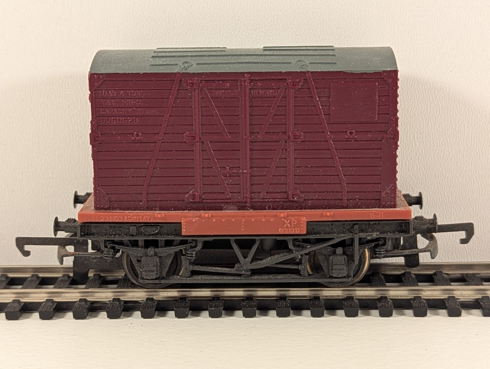 Trix OO Gauge Conflat Container Flat Wagon