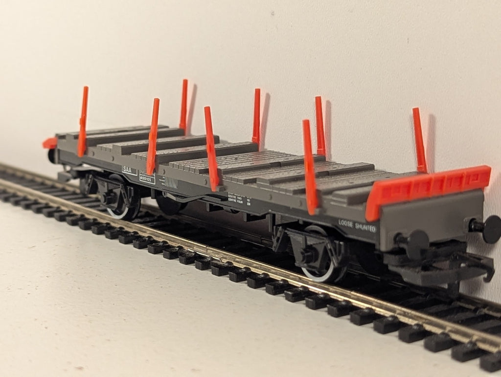 Hornby OO Gauge BR SAA Steel Carrier Wagon Goods Wagon 400105 BR Grey