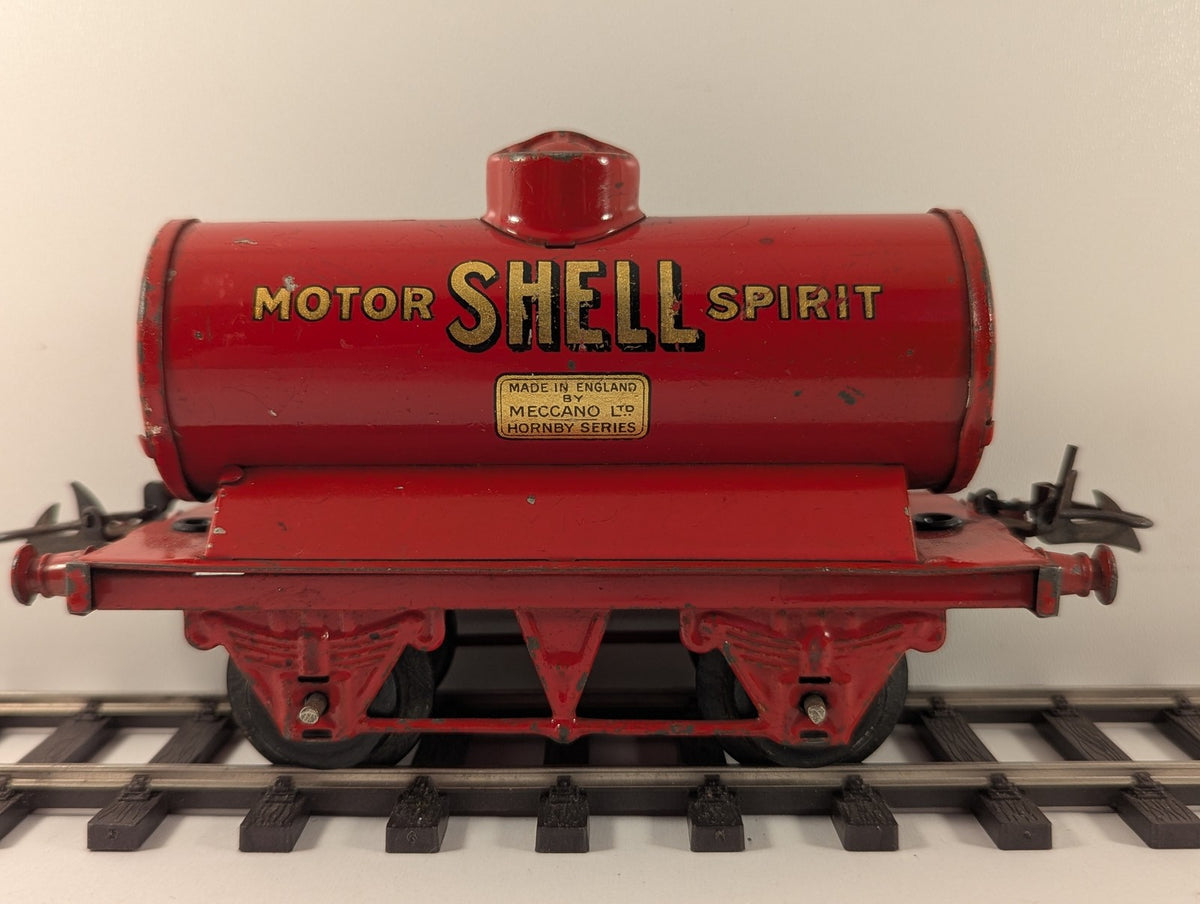 Hornby O Gauge No. 1 Motor Shell Spirit Tank Wagon Shell Red